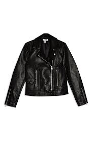 Topshop Teddy Faux Leather Biker Jacket Regular Petite Nordstrom Faux Leather Biker Jacket Biker Jacket Pu Biker Jacket