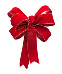 Lazo De Terciopelo Rojo Aislado En Un Fondo Blanco Lazo Navideno Lazos Navidad Ninos