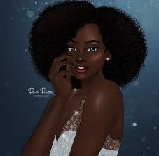 African ladies who have natural hair can try plenty of options and look absolutely unique. Pinterest Royaltyanaa Black Women Art Black Girl Art Black Love Art