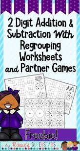 2 Digit Addition And Subtraction With Regrouping Spinner Freebie Addition And Subtraction Subtraction Addition And Subtraction Practice