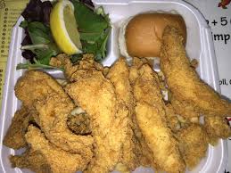 Charlie S Fish And Chips L A Ca Catfish Filets Shrimp And Oysters Fish And Chips Oysters Food