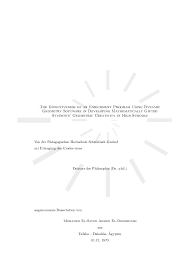 Pdf The Effectiveness Of An Enrichment Program Using Dynamic Geometry Software In Developing Mathematically Gifted Students Geometric Creativity In High Schools Mohamed El Demerdash Academia Edu