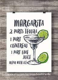 Printable Art Margarita Printable Cocktail Illustration Bar Decor Kitchen Decor Margarita Classic Cockta Cocktail Illustration Cocktail Art Cocktails