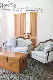 You can do this in a bowl or paint tray, if you like. How To Chalk Paint Upholstery Antique Sofa Makeover Farmhouse On Boone