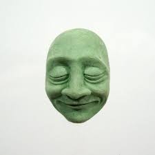 Bliss Wall Hanging Face Concrete Sculpture Small Sculptures Sculpture