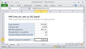 Calculate monthly interest payments on a credit card in excel for example, you sign a credit card installment agreement, and you will pay your bill of $2,000 in 12 months with annual interest rate of 9.6%. How To Use The Excel Ipmt Function Exceljet