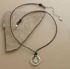 Life S Circle Necklace Jewelry Design Necklace Leather Jewelry Diy Leather Corded Necklace