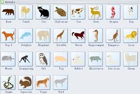 animals clip arts vector symbols