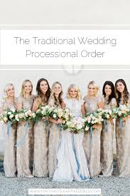 The Traditional Wedding Processional Order Wedding Processional Order Wedding Processional Processional Order