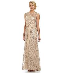 Betsy And Adam Lace And Sequin Gown Dillards Lace Evening Dresses Bridesmaid Dresses Gowns