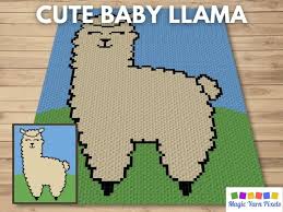 Make sure not to miss out and bookmark the page&excl; Cute Baby Llama Crochet Pattern Free Graph Magic Yarn Pixels