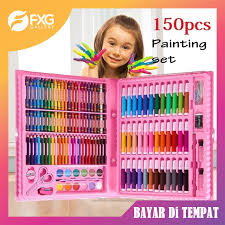 Dengan kunci dapat mengubah anak anak buku sandi buku diary. Fxg 150pcs Crayon Set Alat Gambar Alat Tulis Lukis Menggambar Melukis Anak Atk06 Cod Shopee Indonesia