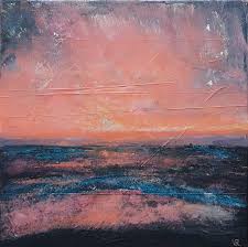 Beach sunset painting, ocean painting, original oil painting, ocean wall art, sky painting, seascape art, oil painting landscape. Sunset Ocean Orange Purple Red Painting By Ursula Roma Saatchi Art