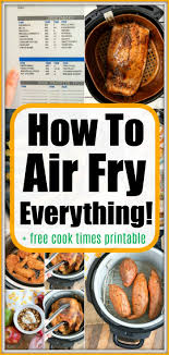 Said cooking times are an approximation and may vary per type of air fryer. How To Air Fry Everything In Your Ninja Foodi Or Other Brand Of Machine