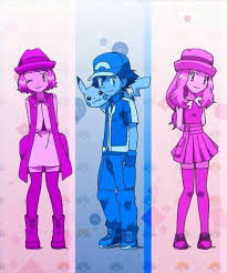Short And Long Hair Serena Pokemon Characters Pokemon Pokemon Memes