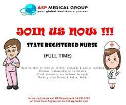 Full time & part time jobs available. Campuslifestyleunikl On Twitter Alumni Unikl Job Vacancies For Staff Nurse Base In Penang Kulim Kedah