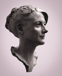 Claudia' by SPS Member Mark Richards. "I am a sculptor specialising in fine  figurative work. I was brought up in the tradition of architectural  sculpture. By this, I mean a tradition wherein