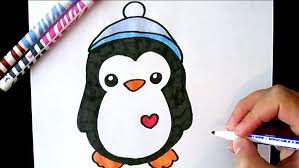 Schattige dieren tekenen voor gevorderden. Pinguin Tekenen Makkelijk In Stappen