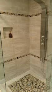 Without going in for anything flashy, you. Double Line Mosaic Shower Glamorous Bathroom Decor Modern Bathroom Tile Rustic Bathroom Shelves