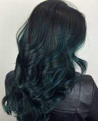 Put dark cherry dye over green hair dye. 19 Photos That Prove Emerald Hair Is Edgy Yet Wearable Dark Green Hair Green Hair Colors Teal Hair