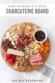 How To Make A Simple Charcuterie Board The Diy Playbook Recipe Charcuterie Recipes Food Charcuterie Board