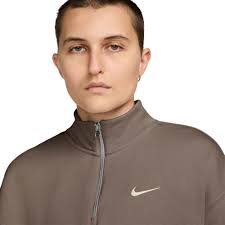 Nike Phoenix Brown Nike Zip Up Nike Womens Sportswear Phoenix Fleece  Oversized Quarter Zip