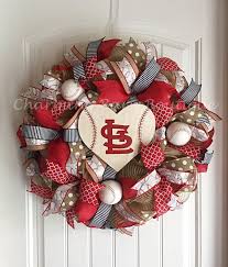 St Louis Cardinals Wreath St Louis Cardinals Sign St Louis Cardinals Decor St Louis Decor Mlb Wreath Baseball Wrea Baseball Wreaths Wreaths Cardinal Decor