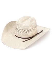 American Straw 007 Crease Cowboy Hat Chocolate Ribbon Cowboy Hats Mens Hats Fashion Cowboy