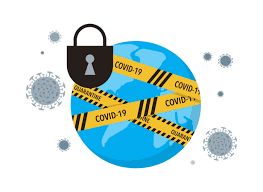 Politico coronavirus daily update corona virus central sars symptoms treatment red (the angry birds movie) free png imagesmillions of png images, backgrounds and vectors for free download. Premium Corona Virus Lockdown Barrier Tape Over A World Illustration Download In Png Vector Format