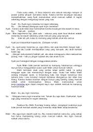 Berikut ini, merupakan salah satu cerita malin kundang yang melegenda tersebut, sudah dialihbahasakan ke dalam bahasa inggris dan siap untuk dibaca. Dialog Cerita Rakyat Malin Kundang