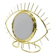 Optical mirrors are designed to reflect light for a variety of applications, including beam steering, interferometry, imaging, or illumination. Open Eye French Gold Metal Magnifying Mirror At Home