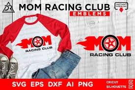 Download Mom Racing Club Emblems Files Graphic By Davidrockdesign Creative Fabrica PSD Mockup Templates