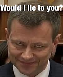 Image result for liar Peter Strzok