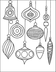 Christmas Ornaments Coloring Page Christmas Ornament Coloring Page Christmas Drawing Ornament Drawing