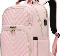 Kuosdaz Rucksack Damen, 17.3 Zoll Schulrucksack Mädchen Teenager mit USB  Ladeanschluss, Laptop Rucksack Stylischer Daypack Wasserdichte für Schule,  ...
