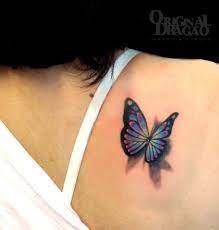 Butterfly Tattoo 3d 3d Butterfly Tattoo Butterfly Tattoo Colorful Butterfly Tattoo