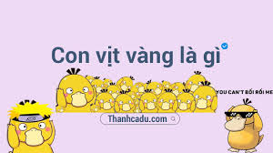 Chú vịt vàng này có tên psyduck, hay koduck ở nhật bản, là một nhân vật trong phim hoạt hình pokémon. Fqjo1g14n6ngdm
