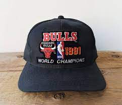 Vintage Chicago Bulls 1991 Nba World Champions Snapback Hat Sports Specialties The Twill Official Licensed Basketball Adjustable Cap Jordan Vintage Cap Adjustable Cap Hats Vintage