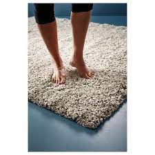 We picked it as it was pretty fluffy, neat and on sale! Vindum White Rug High Pile 133x180 Cm Ikea