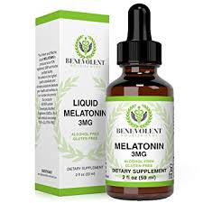 benevolent natural melatonin liquid 3mg nighttime sleeping aid for adults extra strength raspberry and vanilla flavour effective sleep aid