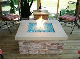 Firepit With Glass Beads Fire Pit Plans Outdoor Fire Pit Glass Fire Pit
