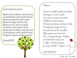 Tout est en fleur.marc aime le printemps. Poesies Sur Le Printemps L Ecole De Crevette