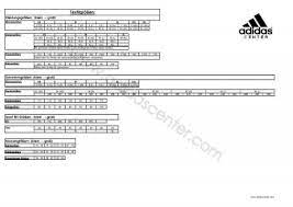 Grossentabelle Adidas Center