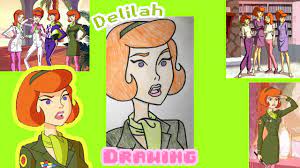 SCOOBY DOO SERIES: DELILAH BLAKE DRAWING - YouTube