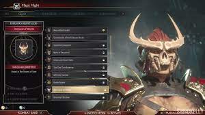 Mortal Kombat 11 Shao Kahn Character Customization All Outfits Gear Youtube Mortal Kombat Mortal Kombat X Character