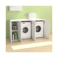 Une grande surface six cabinets de cuisine de 60 cm p x h)★avec 2 portes et photo. Meuble Couvercle Machine A Laver Riga 175 Avec Portes Buanderie