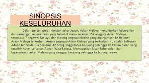 Farisha berkenalan dengan aqram dalam penerbangan dari nusa jaya ke klia. Kajian Sastera Hamiezah Abdul Hapiz Novel Leftenan Adnan Wira Bangsa Ppt Download