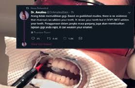 Serbuk arang gigi dherbsadmin tergelak tgk video ni. Netizen Tanya Betul Ke Arang Boleh Putihkan Gigi Dr Amalina Jawab Semasa Mstar