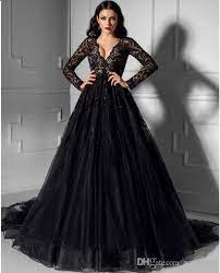 23 Romantic And Stylish Black Wedding Dresses Black Wedding Gowns Black Lace Wedding Dress Black Lace Wedding