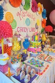 Candyland party supplies decorations set ncluding 8 x 9 plates, 8x 7 plates, 8x9 oz cups, 20x luncheon napkins,8pcs forks.8pcs spoons,8pcs knives, straws serves 8 guest for baby shower wedding bridal lollipop candy bouquet theme birthday party decorations. Candy Land Inspired Themed Party For A Sweet 16th By Klm Events Paperblog Candy Themed Party Candy Birthday Party Candy Theme Birthday Party